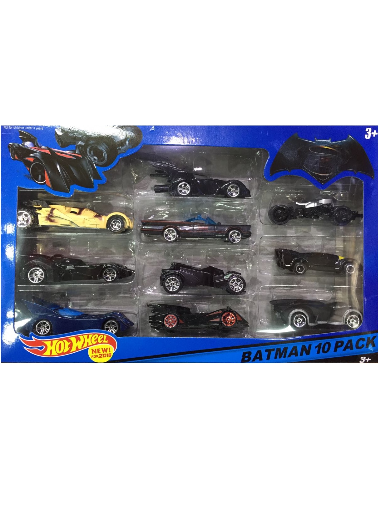 НАБОР МАШИНОК HOT WHEELS BATMAN 10-PACK