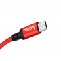 Кабель Hoco X14 USB - micro USB, 1 м красно-черный