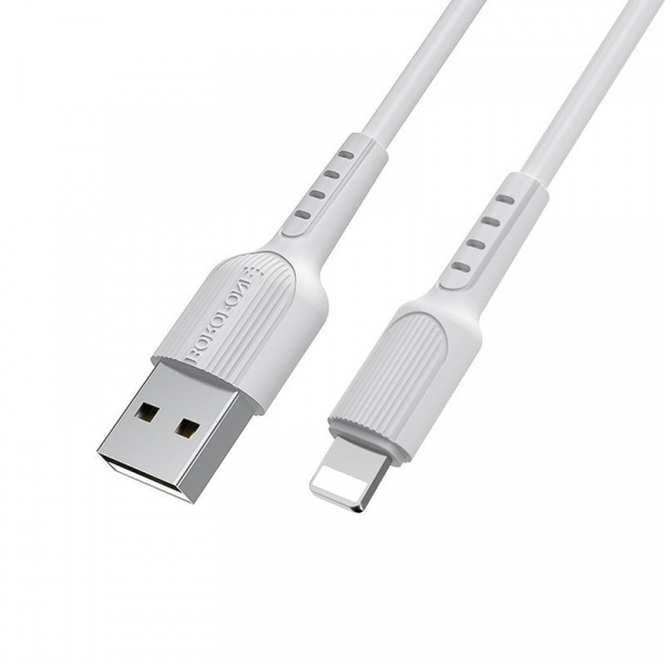 Кабель Borofone BX16, lightning, 1 м, белый