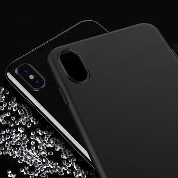 Чехол HOCO TPU Fascination Series для iPhone X черный, 0,8 мм