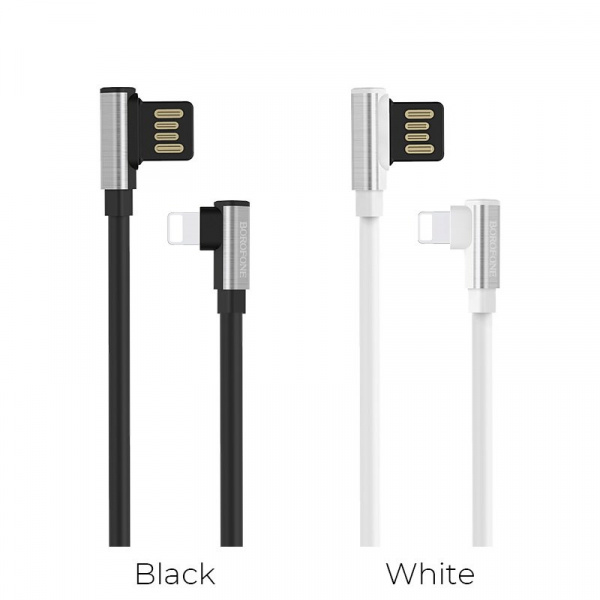 Кабель Borofone BU5, lightning, 1.2 м, черный