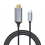 Кабель HDMI HOCO UA13 Type-C - HDMI, 1.8 м, серый, 4K