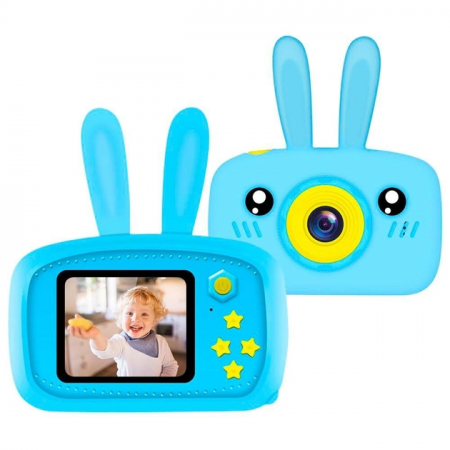 Детский цифровой фотоаппарат Zoo Kids Зайчик  голубой