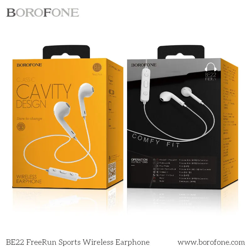 Беспроводные  наушники Borofone BE22 FreeRun Sports